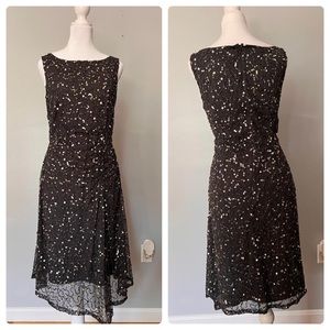 Beaded gray dress